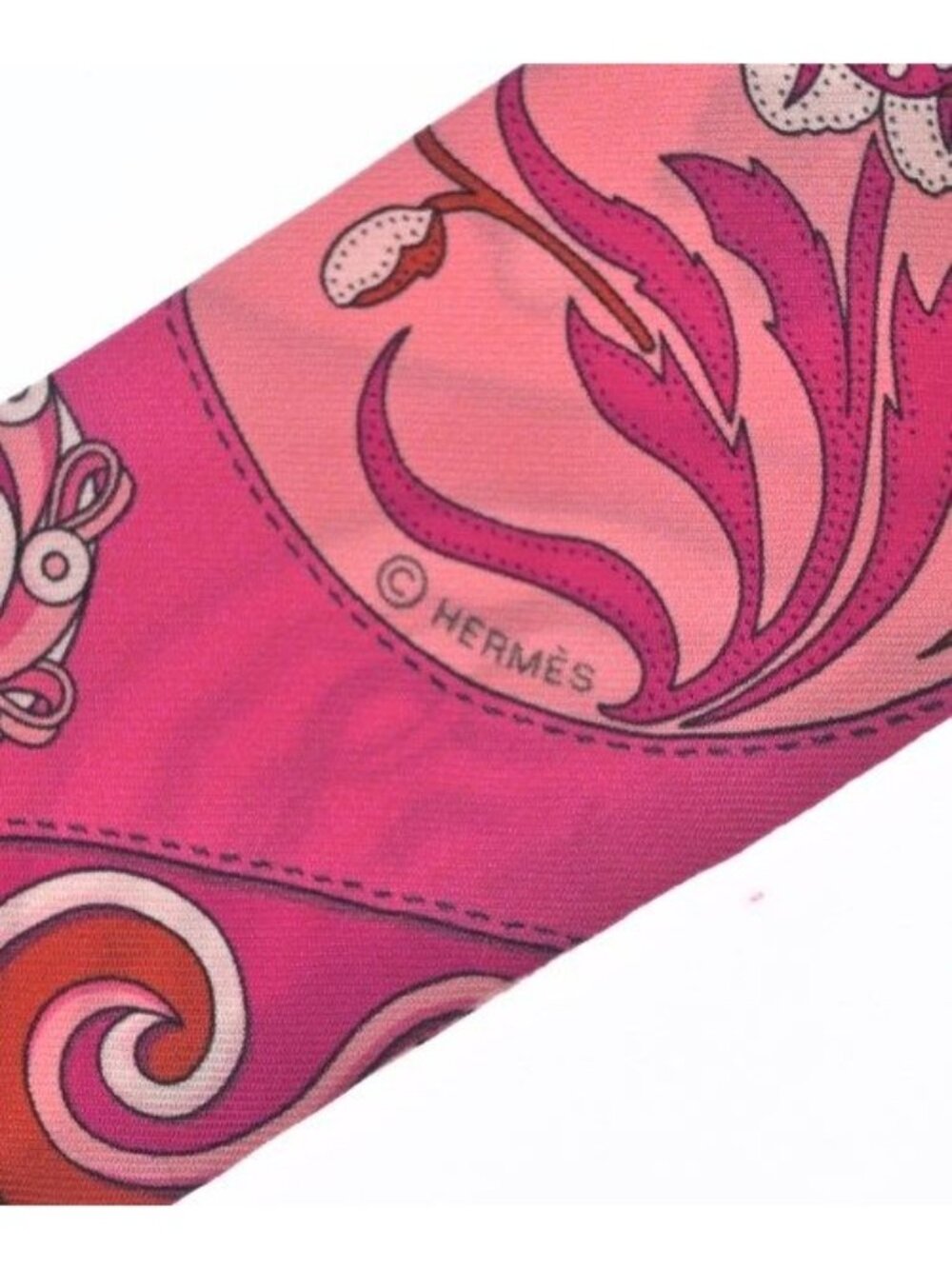 Hermes Bandana Scarf Pink - Picture 3 of 5